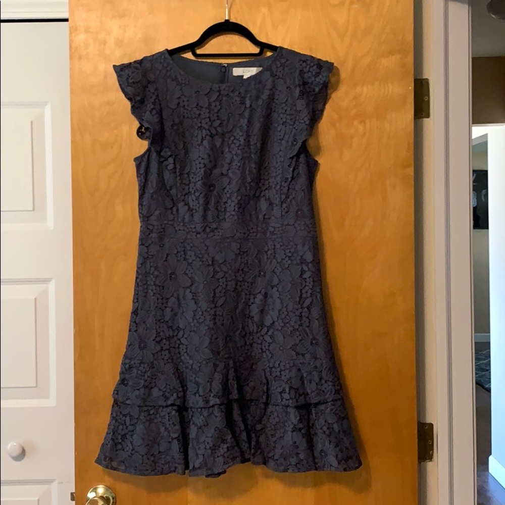 Ann Taylor Loft Formal Dress, Grey